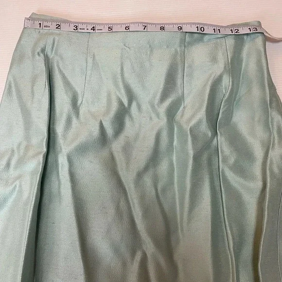 VTG Watters & Watters Jacket MIDI Skirt Suit Set Mint Green Size 8 - 12 - Picture 10 of 13